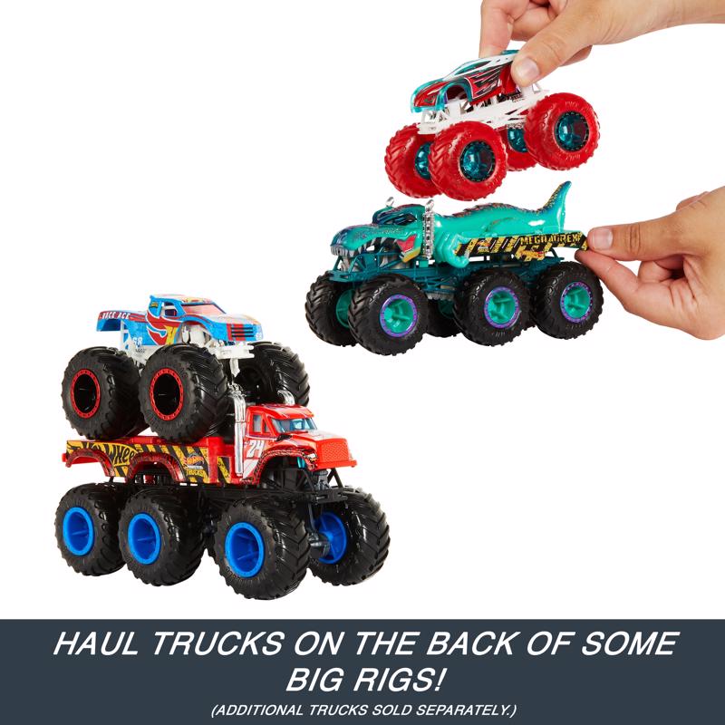 Hot Wheels Monster Big Rigs Truck Assorted, Pack of 4