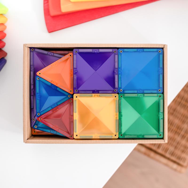 CONNETIX Magnetic Tiles Multicolor 60 pc