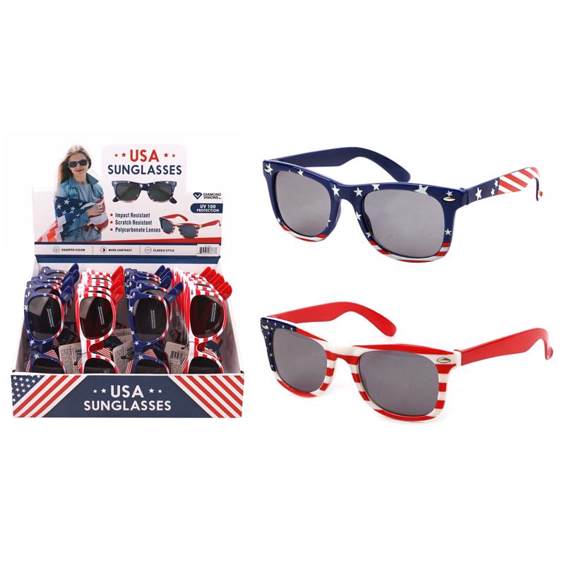 Diamond Visions Sunglasses Plastic 1 pk, Pack of 24