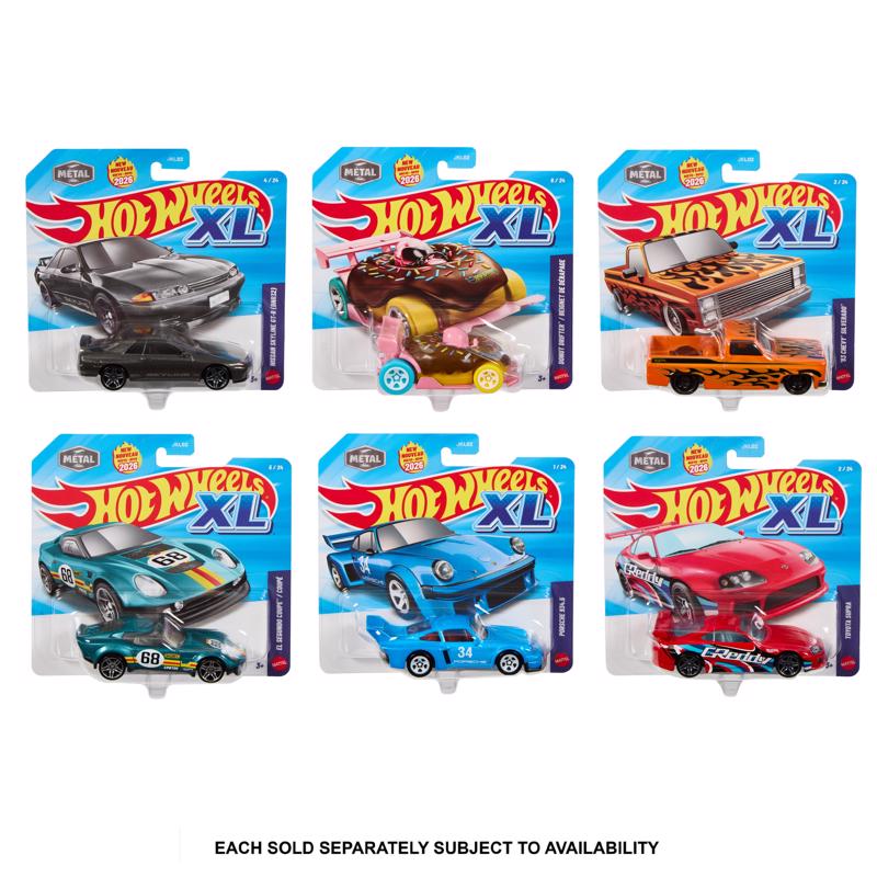 Hot Wheels Basic XL Series Car, Pack of 6