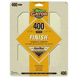 Gator 7268 Premium Sandpaper, 9 in W, 11 in L, 400 Grit, Fine, Latex Backing