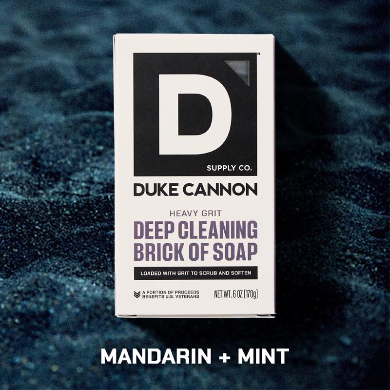 Duke Cannon Heavy Grit Mandarin and Mint Scent Bar Soap 6 oz 1 pk