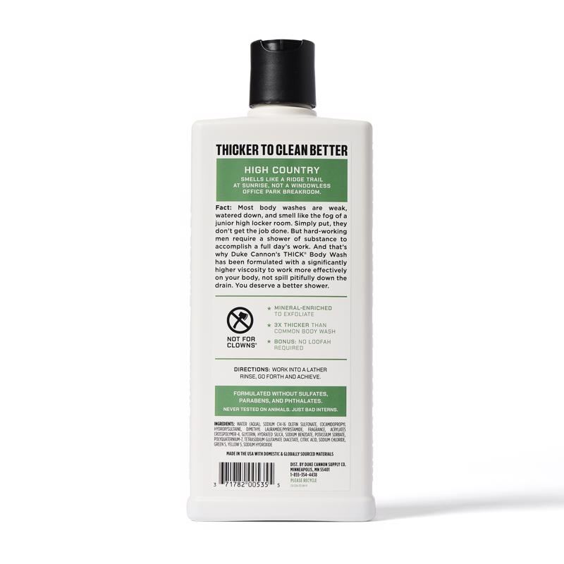 Duke Cannon High Country Forest Air and Birchwood Scent Body Wash 18 fl. oz. 1 pk