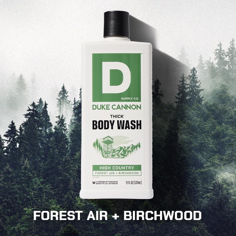 Duke Cannon High Country Forest Air and Birchwood Scent Body Wash 18 fl. oz. 1 pk