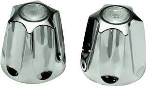 Danco 80457 Faucet Knob Handle, Zinc, Chrome-Plated, For: Price Pfister Verve Two Handle Tub/Shower Faucets