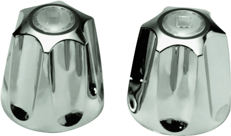 Danco 80457 Faucet Knob Handle, Zinc, Chrome-Plated, For: Price Pfister Verve Two Handle Tub/Shower Faucets