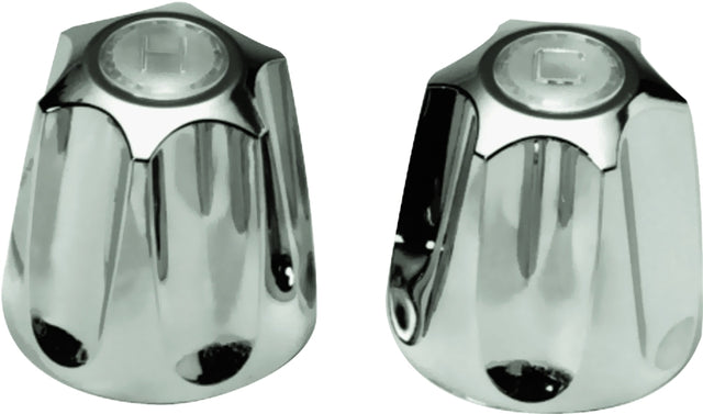 Danco 80457 Faucet Knob Handle, Zinc, Chrome-Plated, For: Price Pfister Verve Two Handle Tub/Shower Faucets