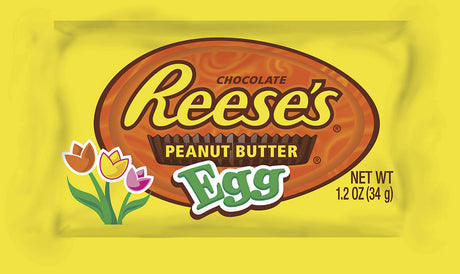 Reese's Egg Milk Chocolate Peanut Butter Candy 1.2 oz, Pack of 36