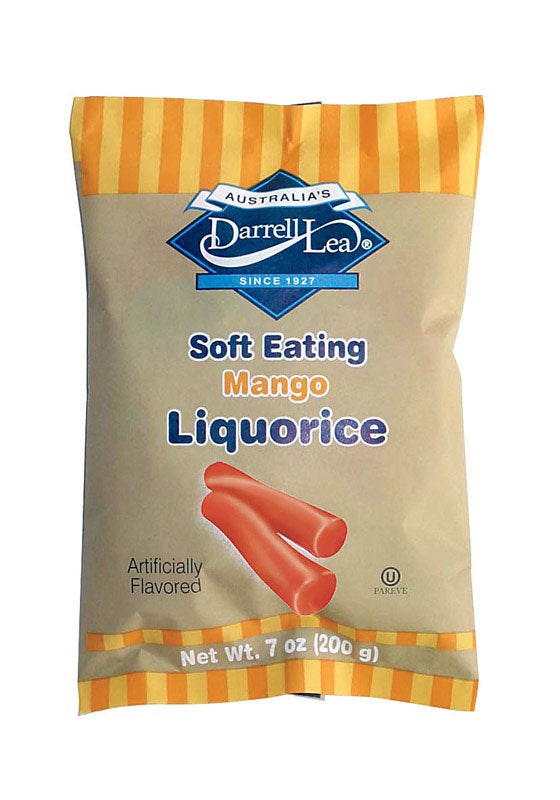 Darrell Lea Mango Licorice 7 oz, Pack of 8