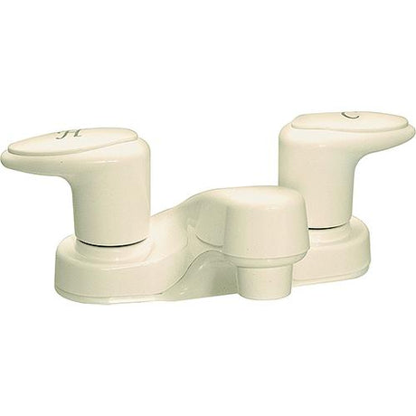 Valterra Catalina PF222101 Biscuit Finish Two Lever Handle RV Lavatory Bathroom Faucet