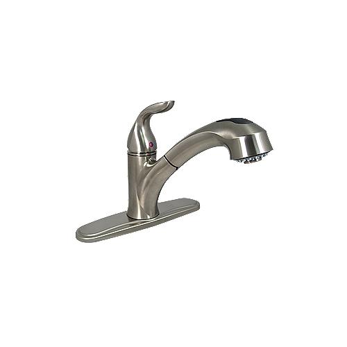 Valterra Phoenix 8″ Hybrid RV Kitchen Faucet with Pullout Spout & 56″ Hose