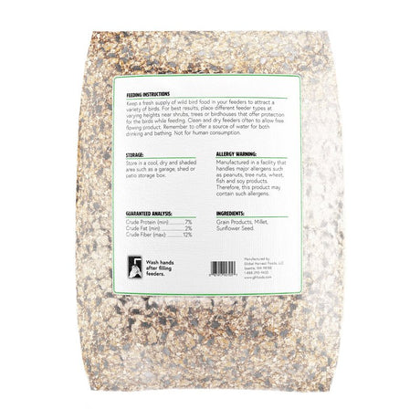 Approved Vendor (GLOBAL HARVEST FOODS) 10179 Sunflower Seed Wild Bird Food, 40 lb, Blended, Bag