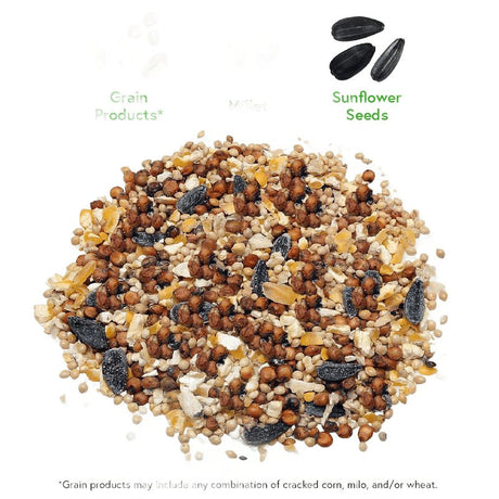 Approved Vendor (GLOBAL HARVEST FOODS) 10179 Sunflower Seed Wild Bird Food, 40 lb, Blended, Bag