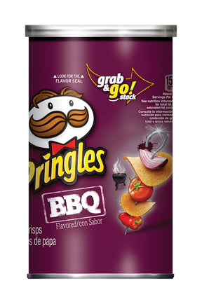 Pringles BBQ Potato Crisps 5.5 oz Can, Pack of 14