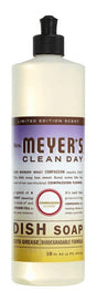 Mrs. Meyer's Clean Day 11383 Dish Soap, 16 fl-oz Bottle, Liquid, Compassion Flower, Colorless