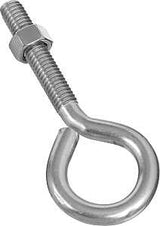 National Hardware N221-648 Eye Bolt, 3/8-16 Thread, Coarse Thread, 2 in L Thread, 1 in ID Dia Eye, 2.35 in L Shank