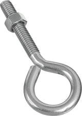 National Hardware N221-648 Eye Bolt, 3/8-16 Thread, Coarse Thread, 2 in L Thread, 1 in ID Dia Eye, 2.35 in L Shank