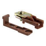 Prime-Line N 6710 Pivot Bracket, 2-3/16 in L x 5/8 in W Base, 5/8 in W x 11/16 in H Clip Dimensions, Plastic/Steel, Pack of 6