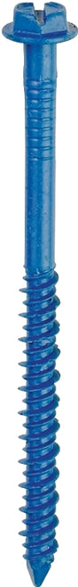 Tapcon 24310 Screw Anchor, 2-3/4 in L, Hex Drive, Steel, Climaseal, 75 PK, 3/16 in Drive