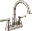 Delta Windemere 25896LF-BN Series Centerset Bathroom Faucet, Brushed Nickel, 1-5/8 in Plate Size, 5-11/16 in, 1.2 gpm