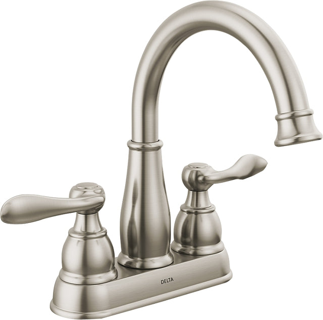 Delta Windemere 25896LF-BN Series Centerset Bathroom Faucet, Brushed Nickel, 1-5/8 in Plate Size, 5-11/16 in, 1.2 gpm