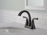 Delta Geist Series 25864LF-OB Centerset Bathroom Faucet, 1.2 gpm, 2-Handle, 3-Faucet Hole, Metal, Lever Handle