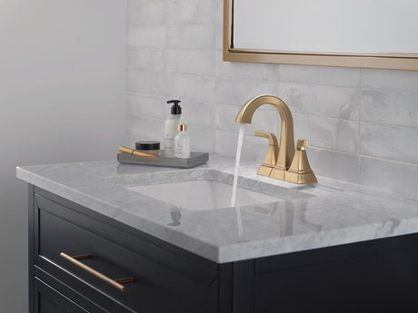 Delta Knoxville Series 25854LF-CZ Centerset Bathroom Faucet, 1.2 gpm, 2-Handle, 3-Faucet Hole, Metal