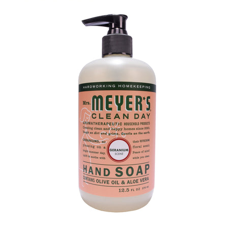 Mrs. Meyer's Clean Day Organic Geranium Scent Liquid Hand Soap 12.5 oz, Pack of 6