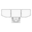 BELL LINK CL-SLM4KACW-3H 3-Head Security Light, 120 V, 35 W, LED Lamp, Daylight/Warm White, 4000 Lumens, White Fixture