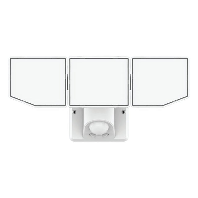 BELL LINK CL-SLM4KACW-3H 3-Head Security Light, 120 V, 35 W, LED Lamp, Daylight/Warm White, 4000 Lumens, White Fixture