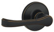 Schlage J Series J170TOR716 Dummy Lever, Mechanical Lock, Aged Bronze, Metal, Residential, 3 Grade, ADA Compliant