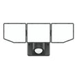 BELL LINK CL-SLM4KACBZ-3H 3-Head Security Light, 120 V, 35 W, LED Lamp, Daylight/Warm White, 4000 Lumens, Bronze Fixture