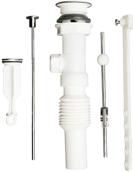Plumb Pak PP812-70 Pop-Up Assembly, 1-1/4 in Connection, Slip-Joint, Plastic