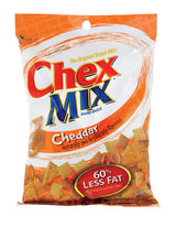 Chex Mix Cheddar Cheese Snack Mix 3.75 oz Bagged, Pack of 8