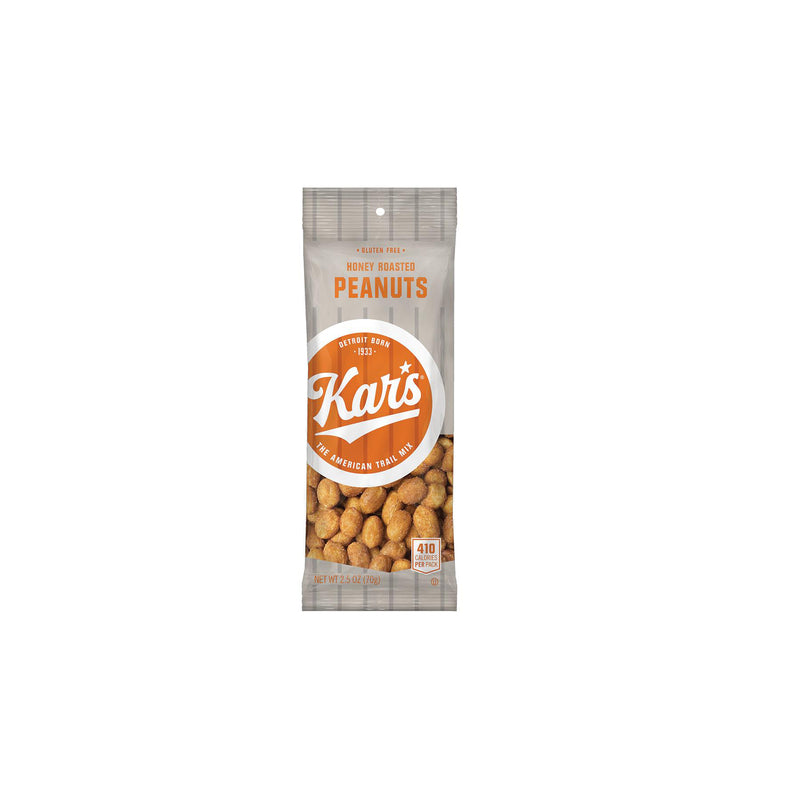 Kar's Honey Roasted Peanuts 2.5 oz Bagged, Pack of 12