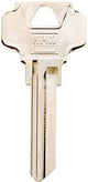Hy-Ko 11010DE8 Key Blank, Brass, Nickel, For: Dexter Cabinet, House Locks and Padlocks, Pack of 10