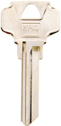 Hy-Ko 11010DE8 Key Blank, Brass, Nickel, For: Dexter Cabinet, House Locks and Padlocks, Pack of 10