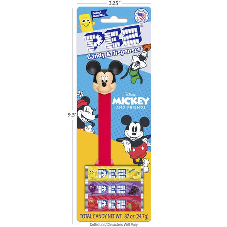 PEZ Favorites Assorted Candy and Dispenser 1.87 oz, Pack of 12