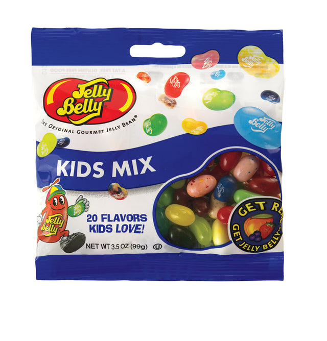 Jelly Belly Kids Mix 20 Flavors Jelly Beans 3.5 oz, Pack of 12