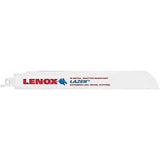 Lenox LAZER 24905T9110R Reciprocating Saw Blade, 1 in W, 9 in L, 10 TPI, HSS Cutting Edge