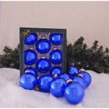 Christmas By Krebs Cap Blue Ornaments Gold, Pack of 12