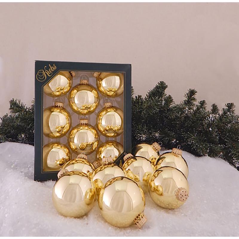 Christmas by Krebs Aztec Gold Ball Ornament, Pack of 12