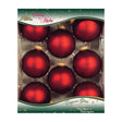 Christmas by Krebs Red Velvet Ball Ornament, Pack of 12