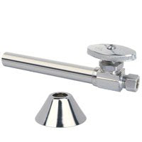 BrassCraft CS41BXC1 Stop Valve, 1/2 x 3/8 in Connection, Sweat x Compression, 125 psi Pressure, Brass Body, 6.59 in L