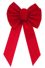 Holiday Trims Red 11 Loop Christmas Bow 10 in., Pack of 12