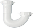 Plumb Pak PP66-1W J-Bend, 1-1/2, 1/2 x 1-1/4 in, Slip-Joint, Plastic, White
