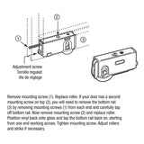Prime-Line D 1563 Roller Assembly, 2-5/8 in L x 3/4 in W x 1-3/8 in H Dimensions, 1-1/2 in Dia Roller, 5/16 in W Roller