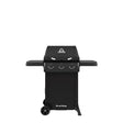 Broil King Gem 310 Series 814154 Gas Grill, 24,000 Btu, Liquid Propane, 3-Burner, 300 sq-in Primary Cooking Surface