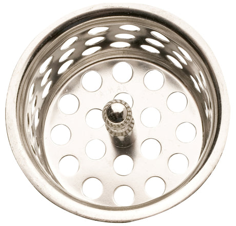 Plumb Pak PP820-30 Basket Strainer with Post, 1-1/2 in Dia, Chrome-Plated