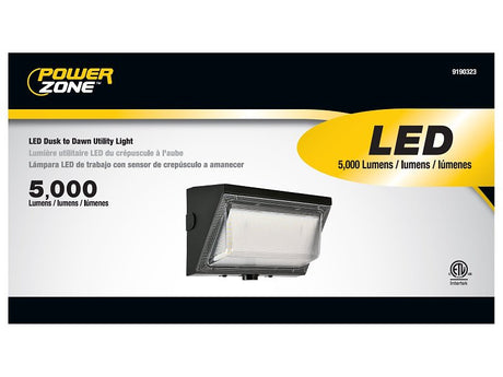 BELL LINK CL-WLS5000 Wall Pack, 120 V, 32 W, LED Lamp, 120 deg Beam, 5000 Lumens, 3000, 4000, 5000 K Color Temp
